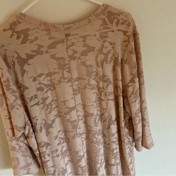 Torrid Light Pink High-low Floral Kimono Size 1 - Picture 7 of 9